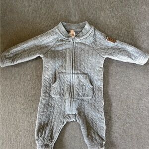 Carter's Gray Footies One Piece with Snap Closures